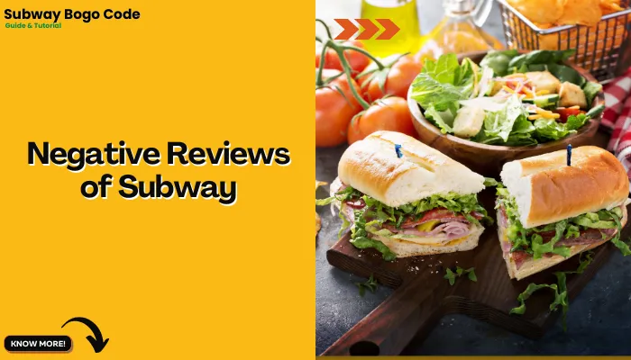 Negative Reviews of Subway